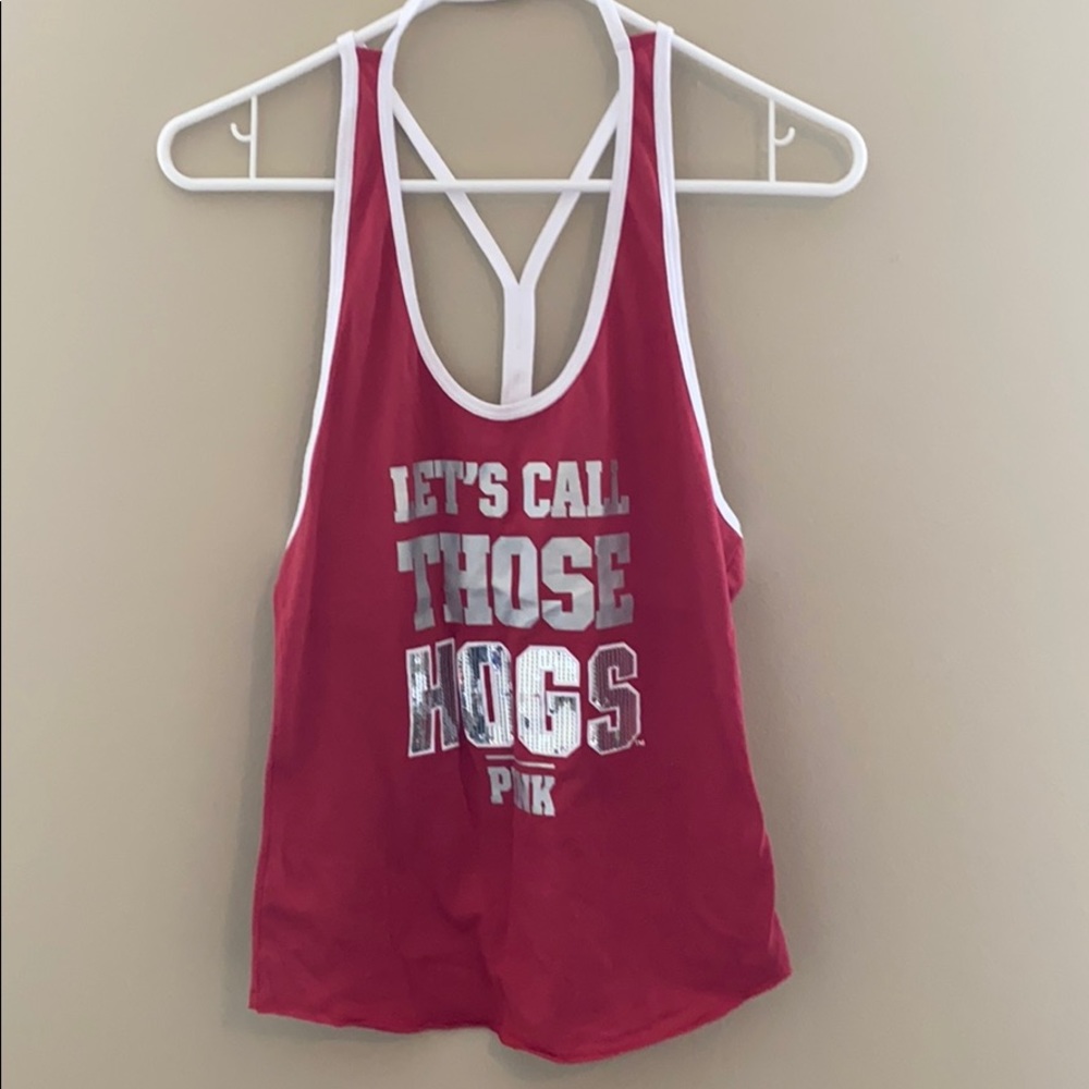 Victoria’s Secret PINK Arkansas Razorback Tank